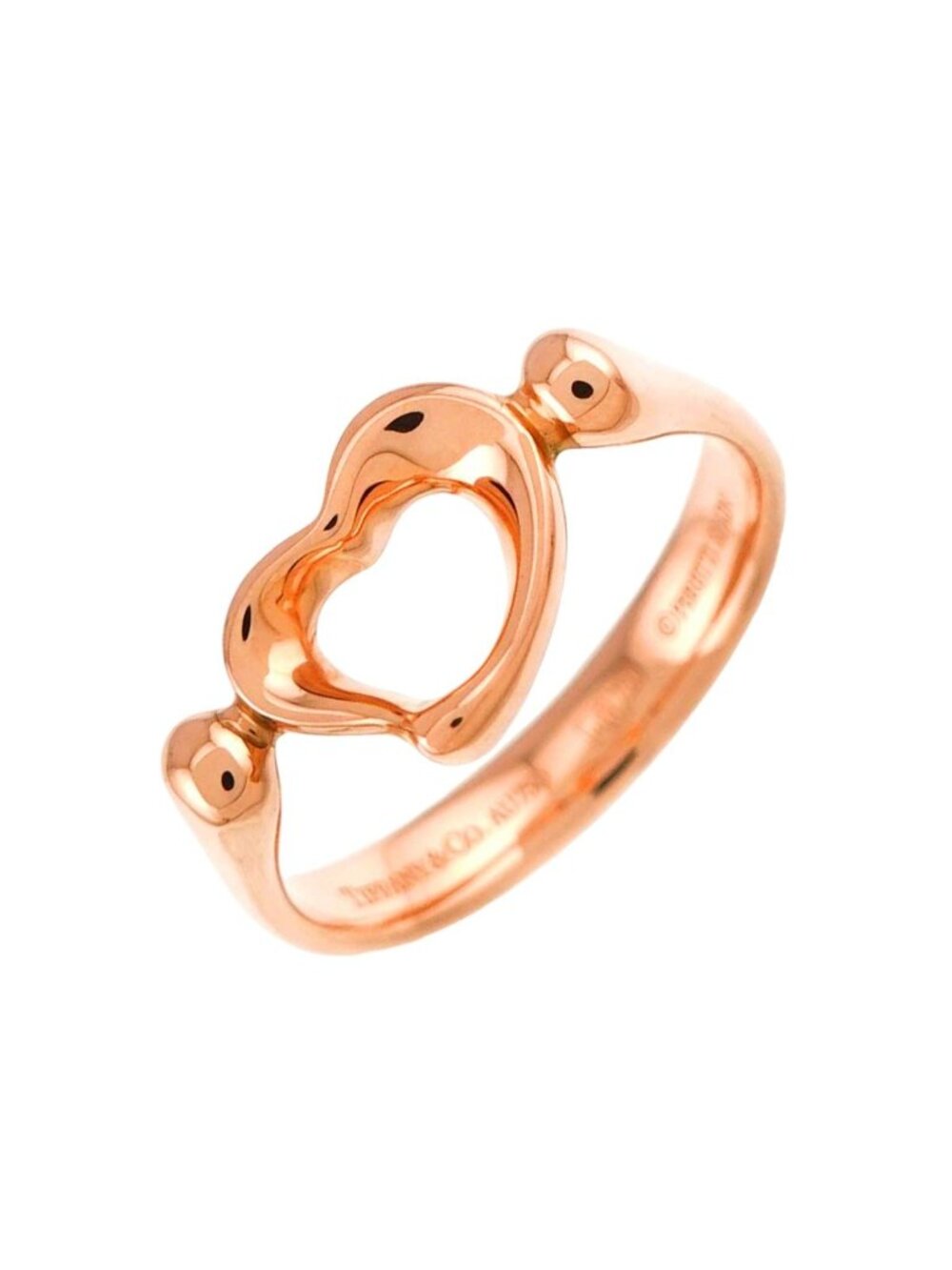 Tiffany & Co Open Heart Ring 18k Pink Gold